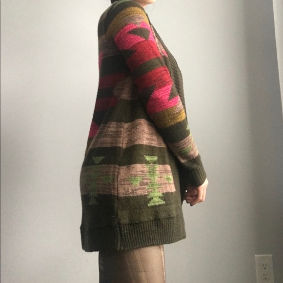 Pacsun Colorful Aztec Winter Cardigan - Picture 3 of 4